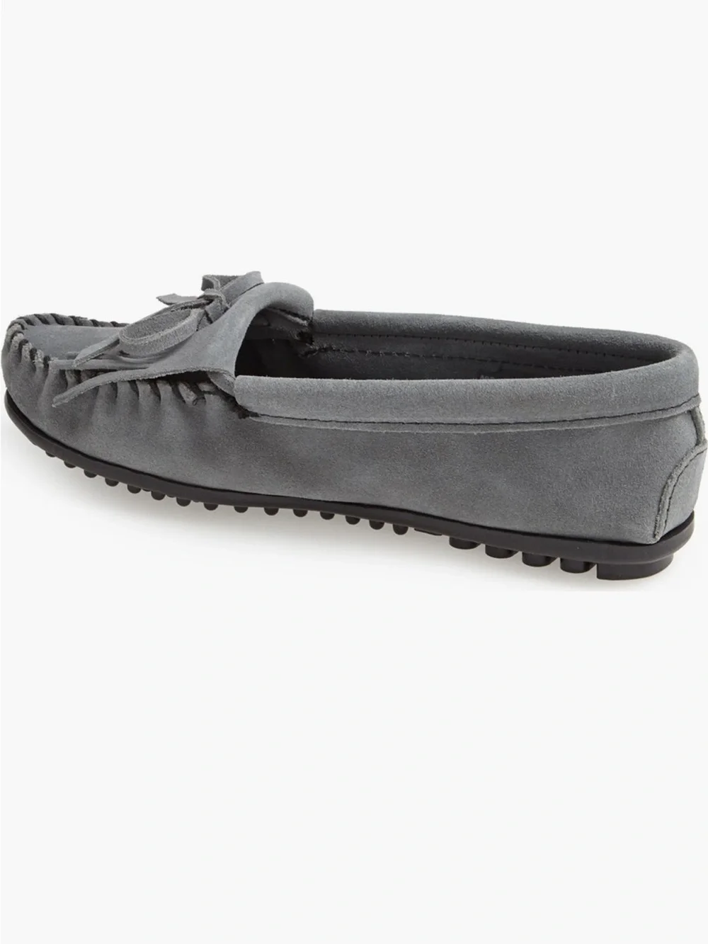 NWOT Minnetonka Kilty Suede Driving Shoes Moccasin Loafers - Picture 4 of 6